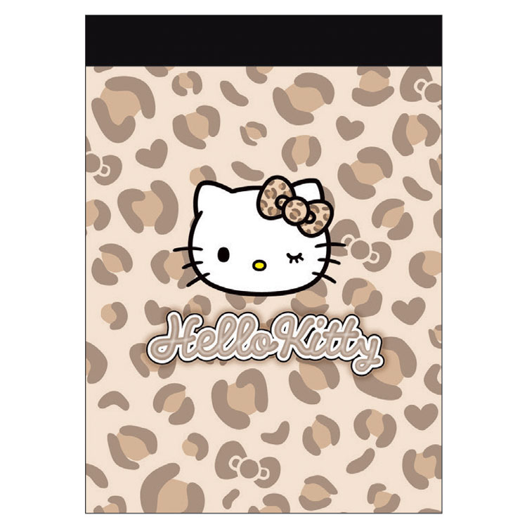 ハローキティ　メモパッド　黒色　ヒョウ柄　goods collection レア 楽天市場】ハローキティ ミニメモ ブラウン 056946 ギャルキティ