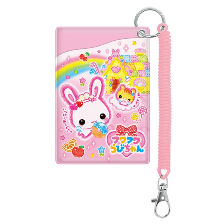 フワフワらびちゃん ラインストーンケースメモ カギ付 鍵付き