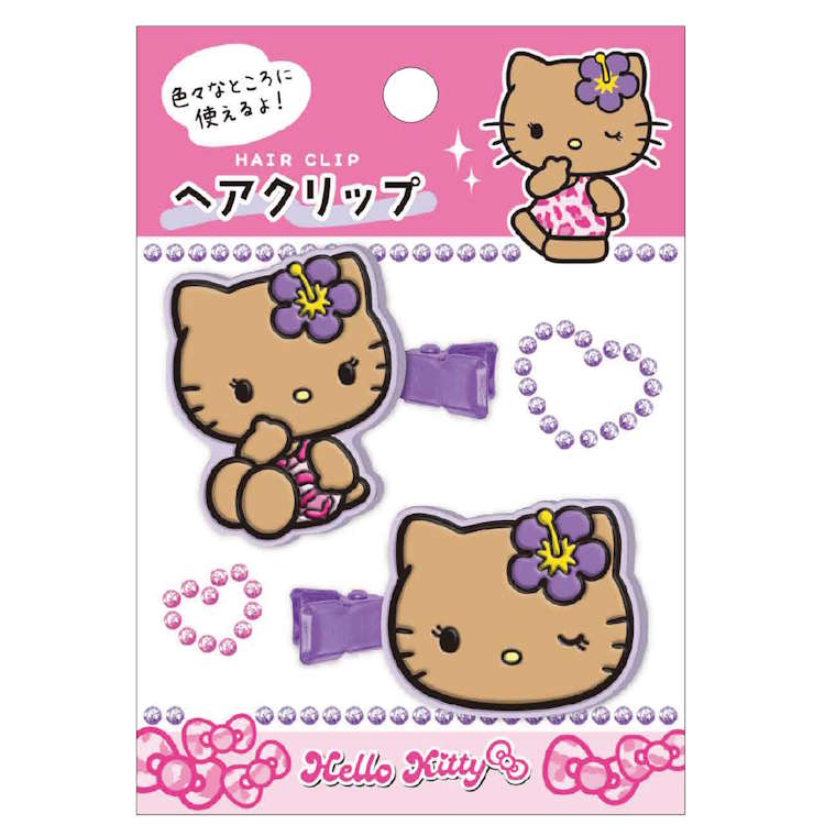 新品 激レア ハローキティ バタフライ ヘアクリップ アゲハ ヘアピアス 当時物 ハローキティ ヘアクリップ 日焼けキティ - メルカリ