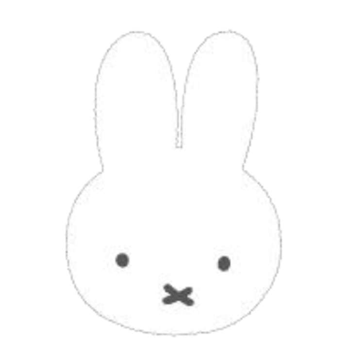【楽天市場】ミッフィー アクリルマグネット miffy face WH フェイス ホワイト 641080：キャラクターズショップ ラフラフ