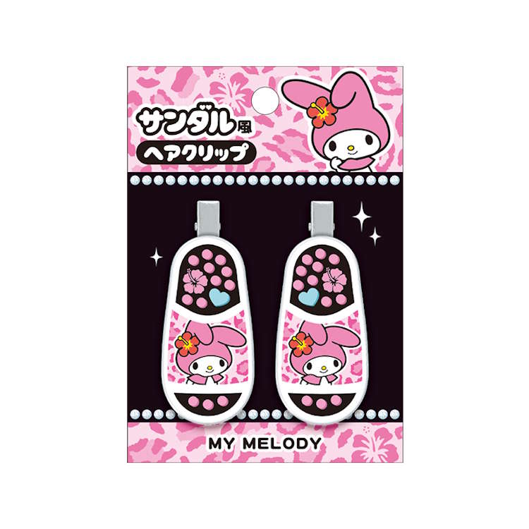 335115 【楽天市場】マイメロディ サンダル風ヘアクリップ マルチクリップ 前髪クリップ クリップ 挟む 335115:キャラクターズショップ ラフラフ