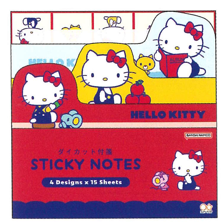 楽天市場】ハローキティ ダイカットブロック付箋 ふせん フセン