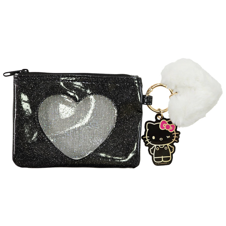 楽天市場】ハローキティ ハート窓付きポーチ ブラック 154995 ギャル
