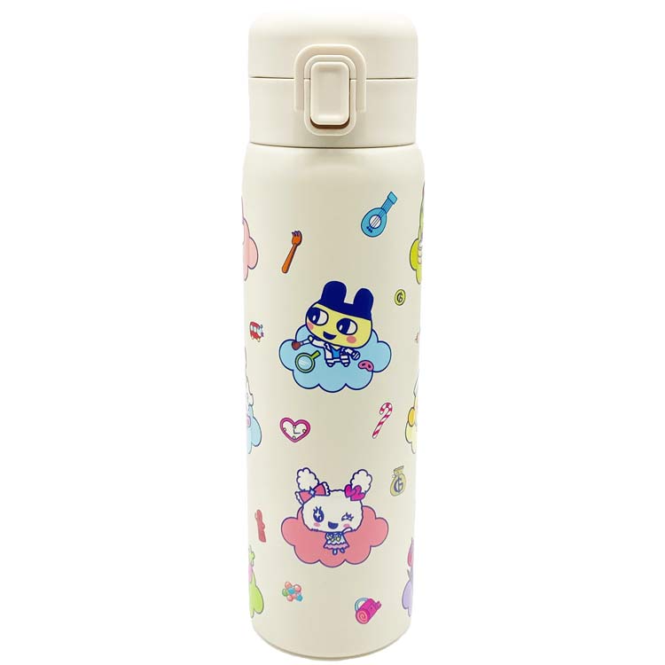 たまごっち ステンレスワンプッシュボトル480ml ぷちぷちおみせっち 050952画像