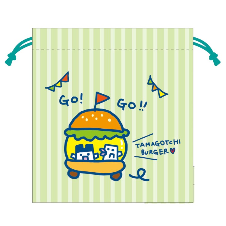 たまごっち 巾着 バーガー 613715 TAMAGOTCHI バンダイ画像
