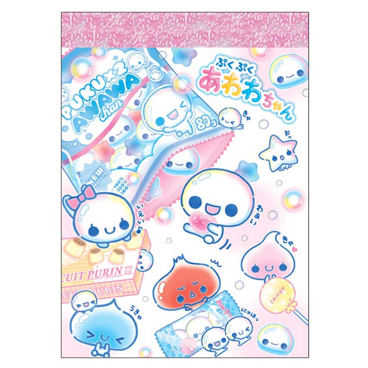 楽天市場】ぷくぷくあわわちゃん ミニメモ めも メモ帳 メモ紙