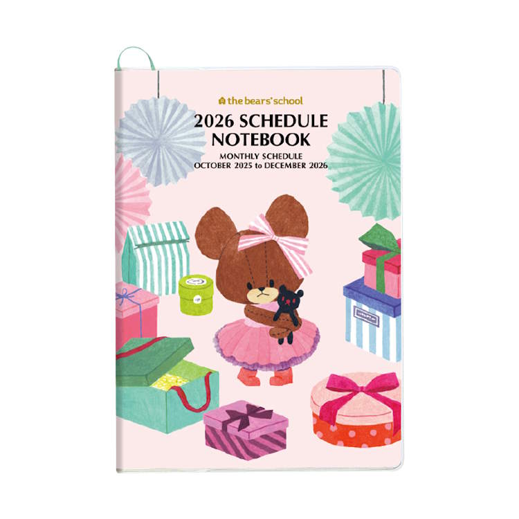 くまのがっこう　スケジュール帳　2025　A5　A6　ダイアリー　マンスリー 楽天市場】くまのがっこう 手帳 2026年 スケジュール帳 2025年10