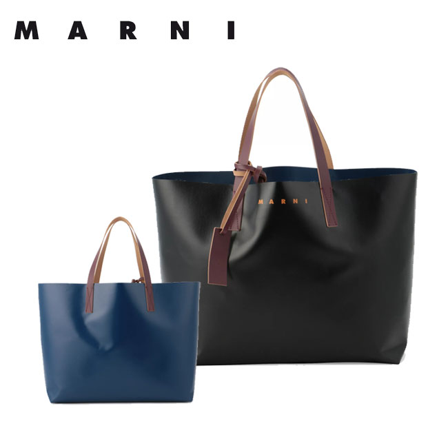 楽天市場 Marni マルニ Shmq0010a0 P3572 Z2i01 レザー バイカラーロゴトート ブラック ブルー 黒 青 トートバッグ ロゴ ショッピングバッグ 鞄 メンズ レディース ユニセックス 男女兼用 収納可能 Share S Garden シェアズガーデン