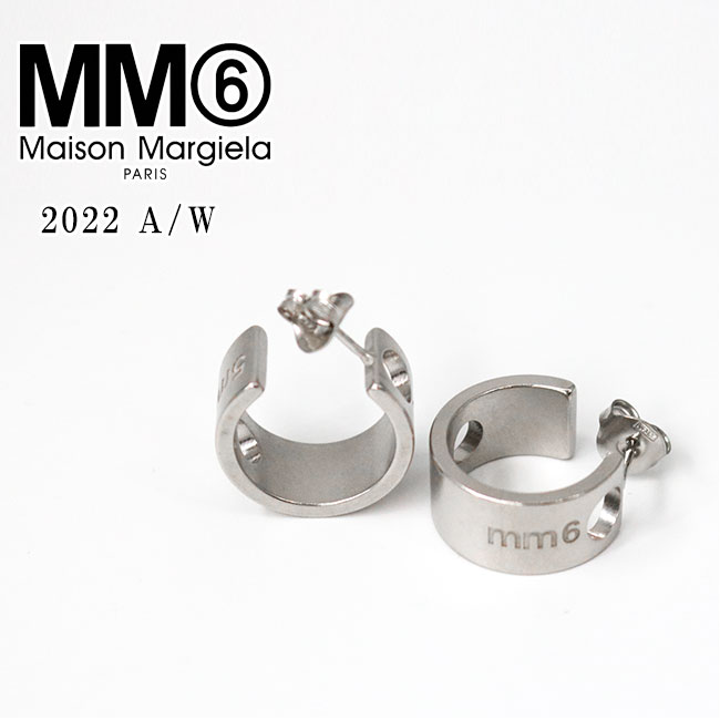 VIP価格☆【MM6 Maison Margiela】ナンバー ロゴ フープピアス 