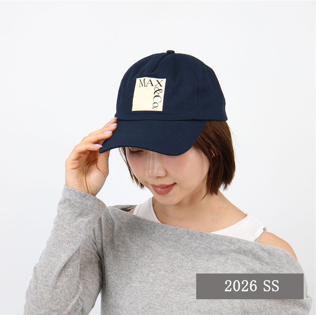 ■MAX MARA MAX&CO. KIDS マックスマーラ マックス&コー キッズ MX0322 MX01L 【大人もOK】ベースボールキャップ 帽子 CAP ロゴキャップ レディース コットン 子供 ブランド