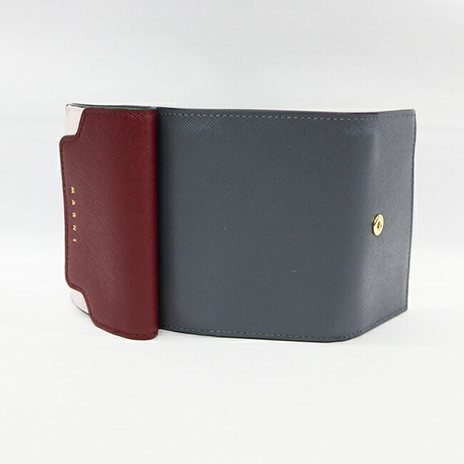 Marni マルニ Pfmow02u23 Lv5 Z437n 3つ折りコンパクト財布 小銭入れ付き マルチカラー ミニ財布 スムースレザー レッド ピンク シンプル レディース プレゼント ギフト Christine Coppin Com