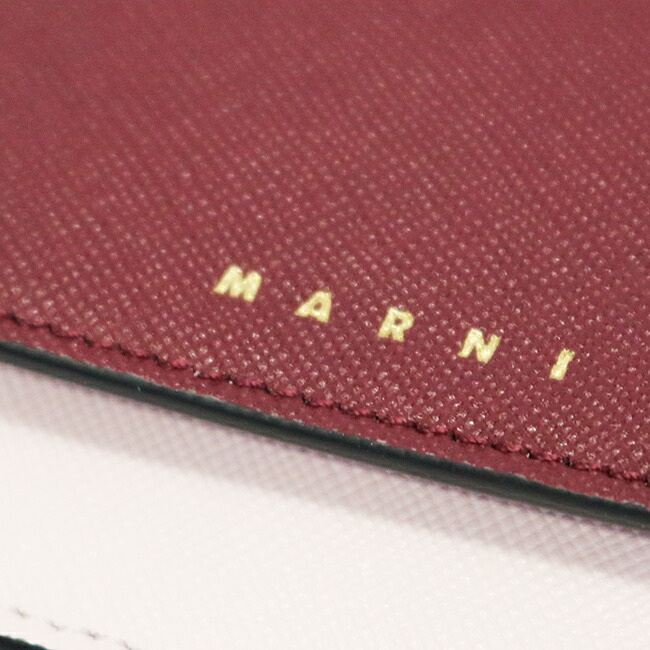 Marni マルニ Pfmow02u23 Lv5 Z437n 3つ折りコンパクト財布 小銭入れ付き マルチカラー ミニ財布 スムースレザー レッド ピンク シンプル レディース プレゼント ギフト Christine Coppin Com