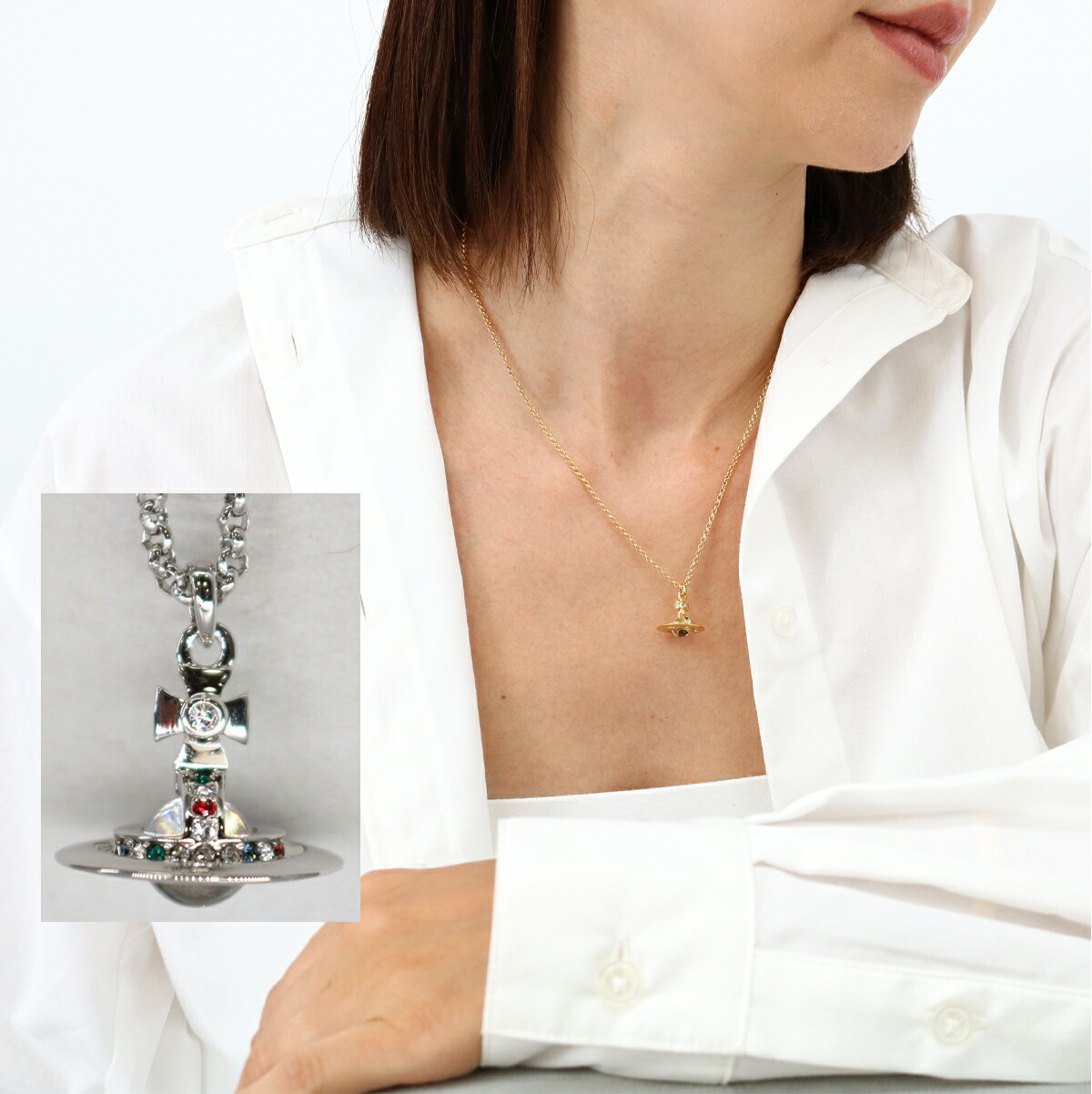 シルバーチェーンネックレス　ヴィヴィアンウエストウッド ヴィヴィアンウエストウッドVivienne Westwood スターオーブ