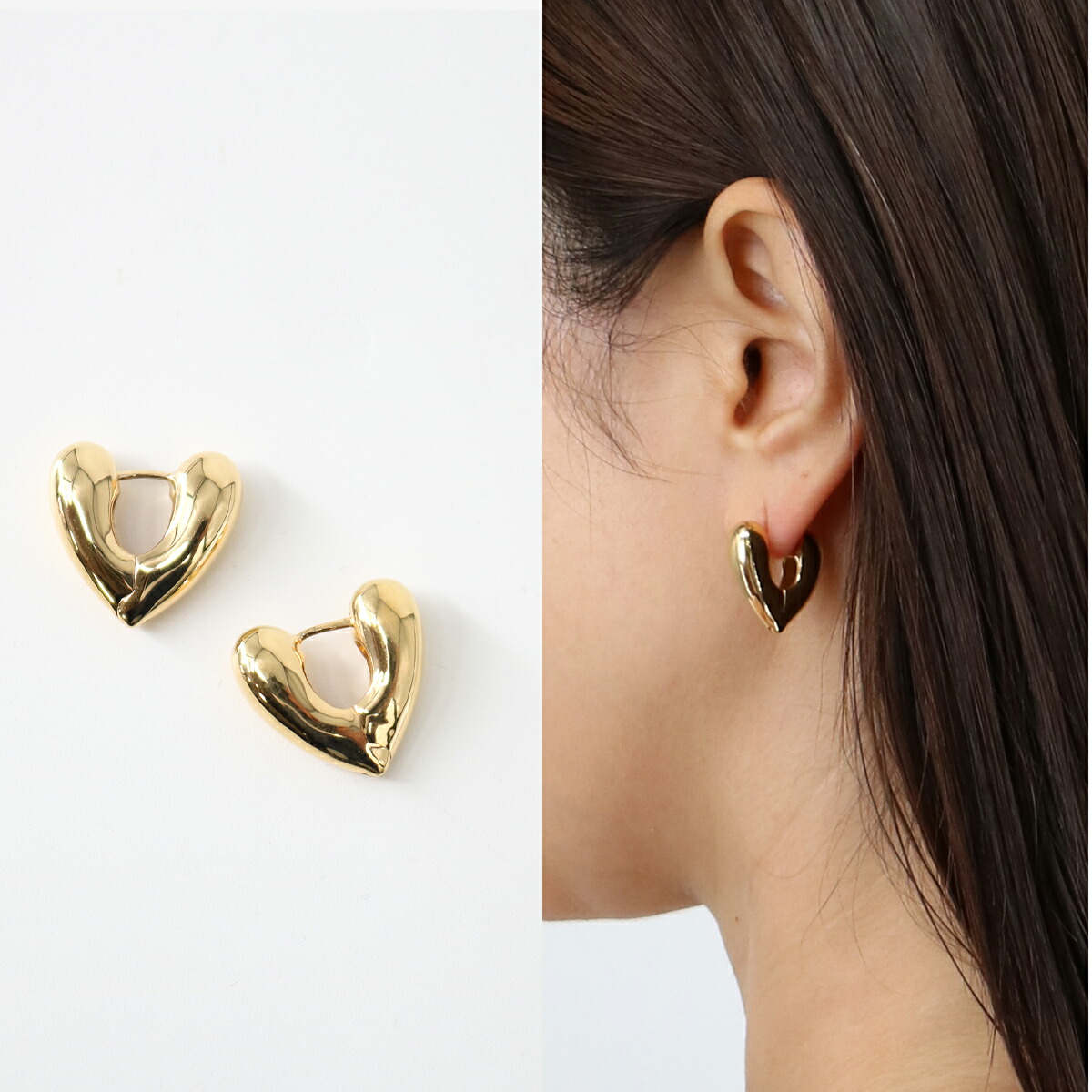 アニカイネズ　ハート　フープ　ピアス　ゴールド Annika Inez ハート フープ ピアス ハートHEART ゴールド