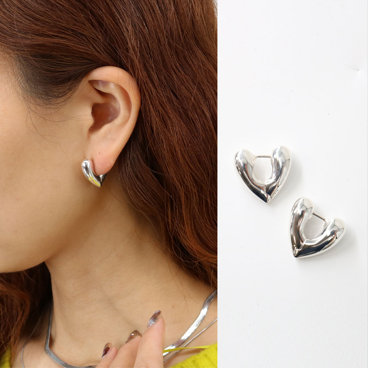 楽天市場】□ANNIKA INEZ アニカイネズ HEART HOOPS E926SML