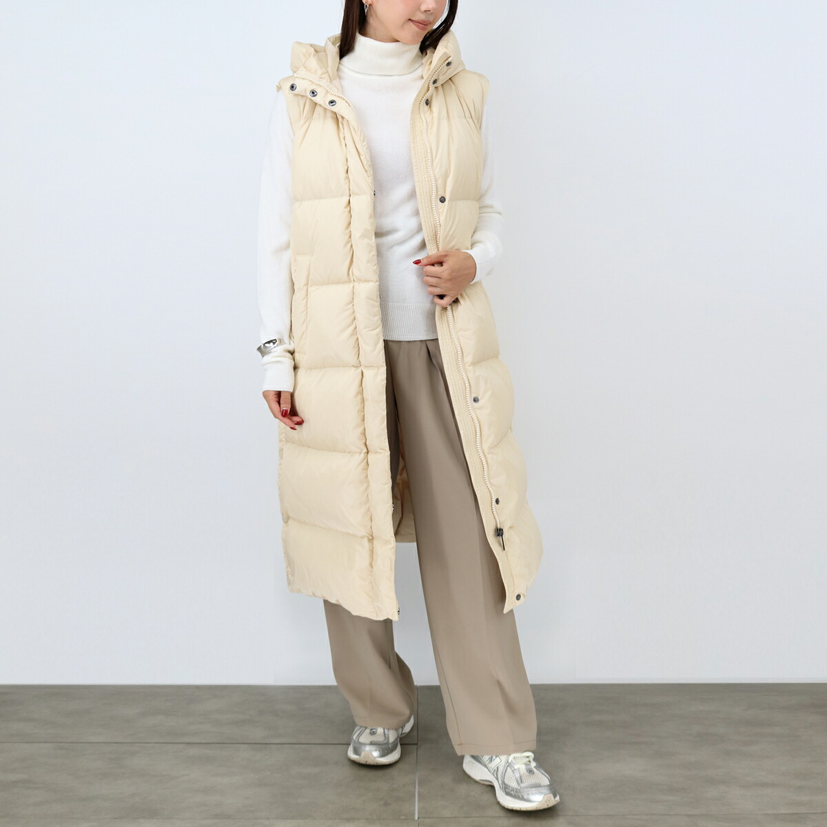 S MaxMara ベージュ ロングダウンベスト リバーシブル ジレ 楽天市場】S MAX MARA The Cube エス マックスマーラ ザ