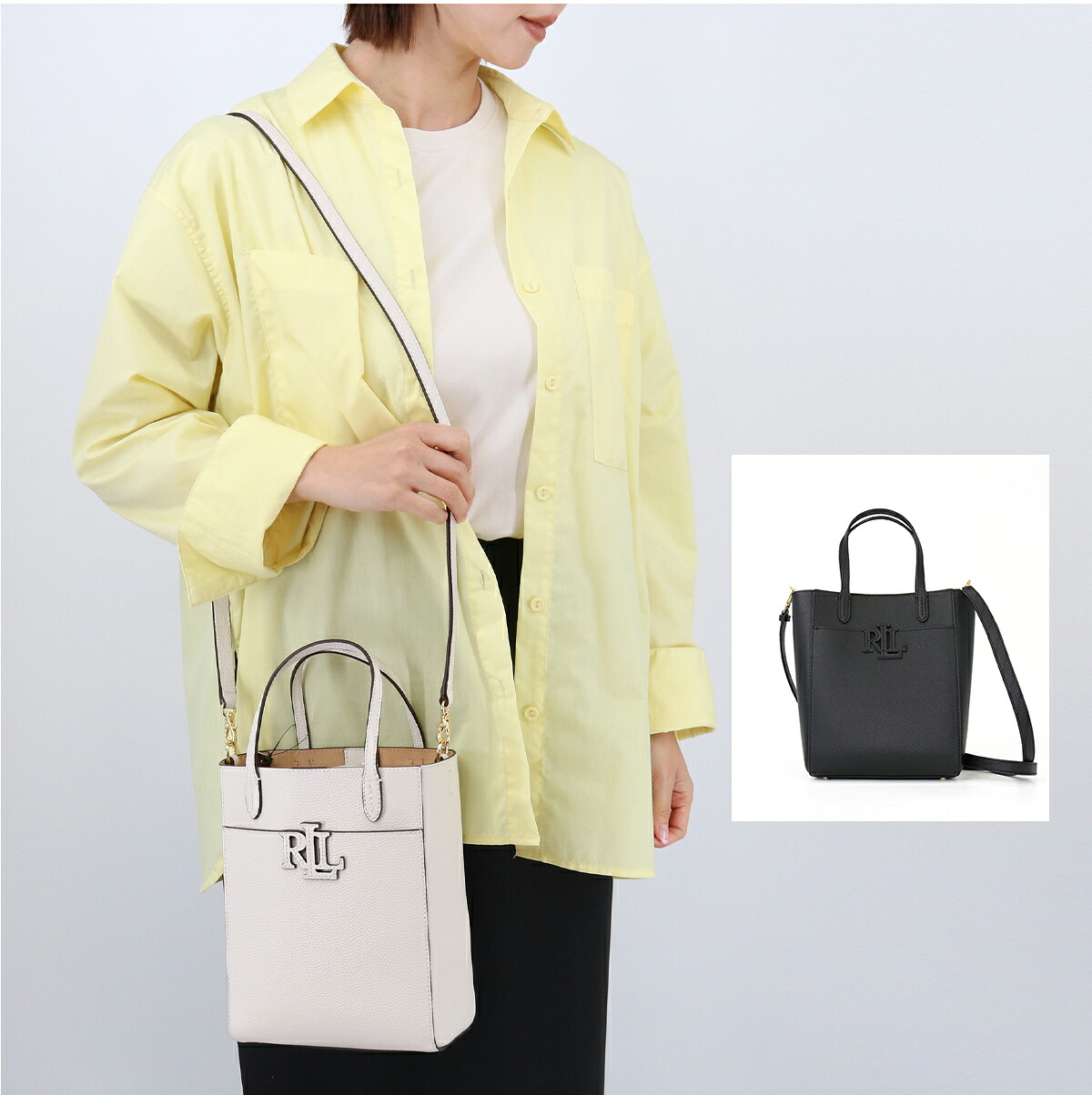 ■LAUREN RALPH LAUREN ローレンラルフローレン 431966760 ショルダーバッグ レザー 2WAY トートバッグ ハンドバッグ CMRYN 鞄 ロゴ 通勤 通学 レディース ブランド|SHARE’S GARDEN-シェアズガーデン