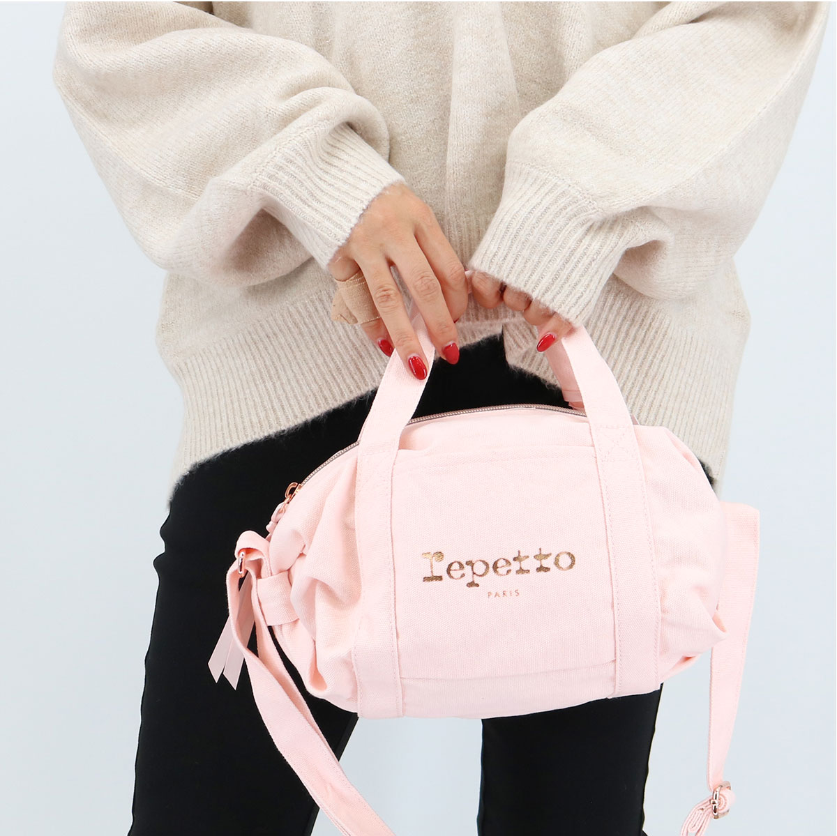 ■REPETTO レペット グライド バッグ ミニサイズ B0378TL ショルダーバッグ コットン ハンドバッグ ロゴ MINI GLIDE BAG ブランド｜SHARE&rsquo;S GARDEN-シェアズガーデン