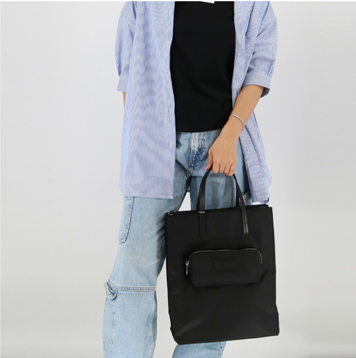 メゾンマルジェラ mm6 トートバッグ (black) エムエムシックス メゾン マルジェラ MM6 Maison Margiela