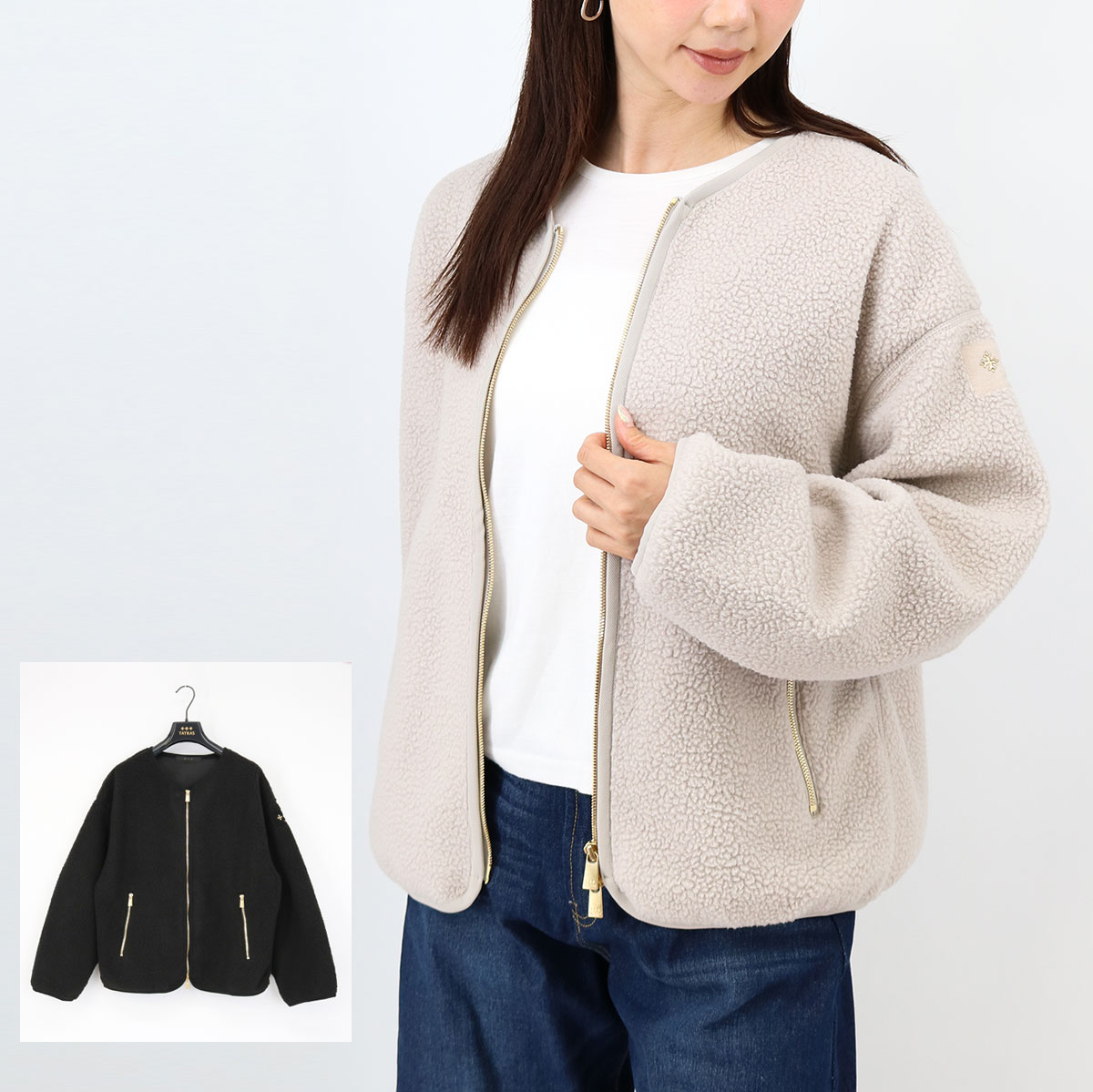 楽天市場】TATRAS タトラス NINO ボアジャケット カーディガン