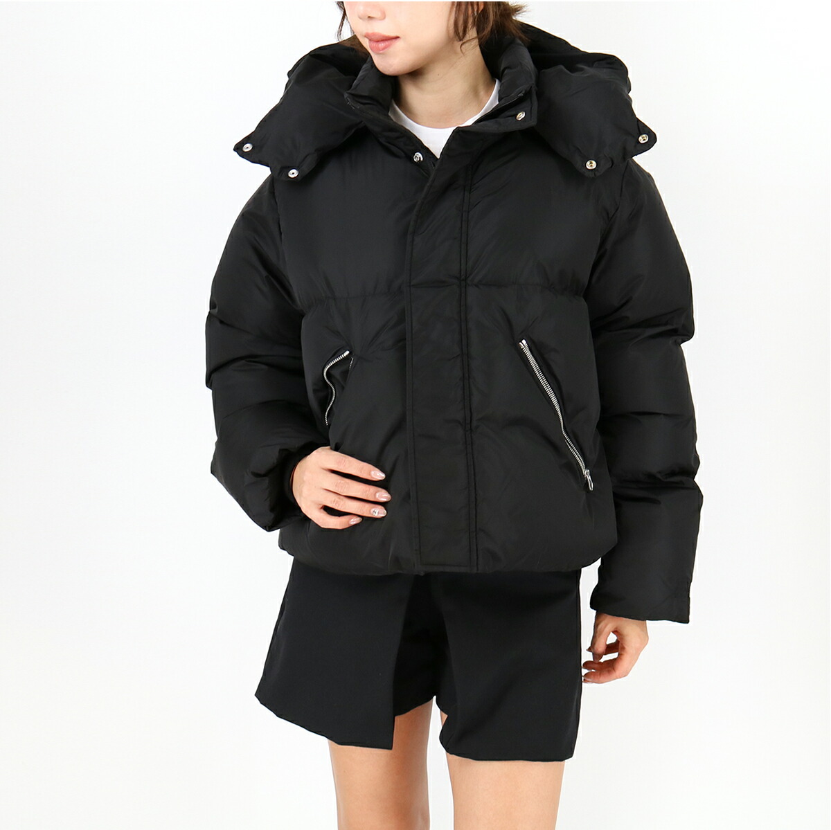 ■MM6 Maison Margiela KIDS エムエムシックス メゾンマルジェラ キッズ 大人もOK M60823 MM001 ショート 中綿コート ジャケット アウター フード付き ブランド