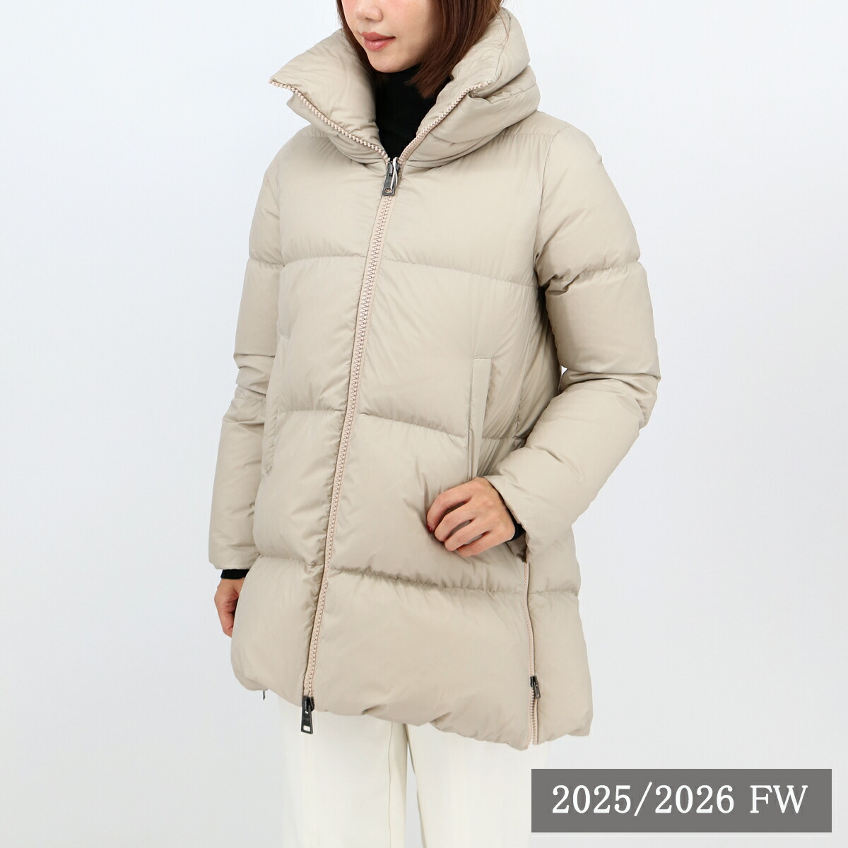 楽天市場】送料無料 HERNO ヘルノ スタンドカラーダウンコート ダウン