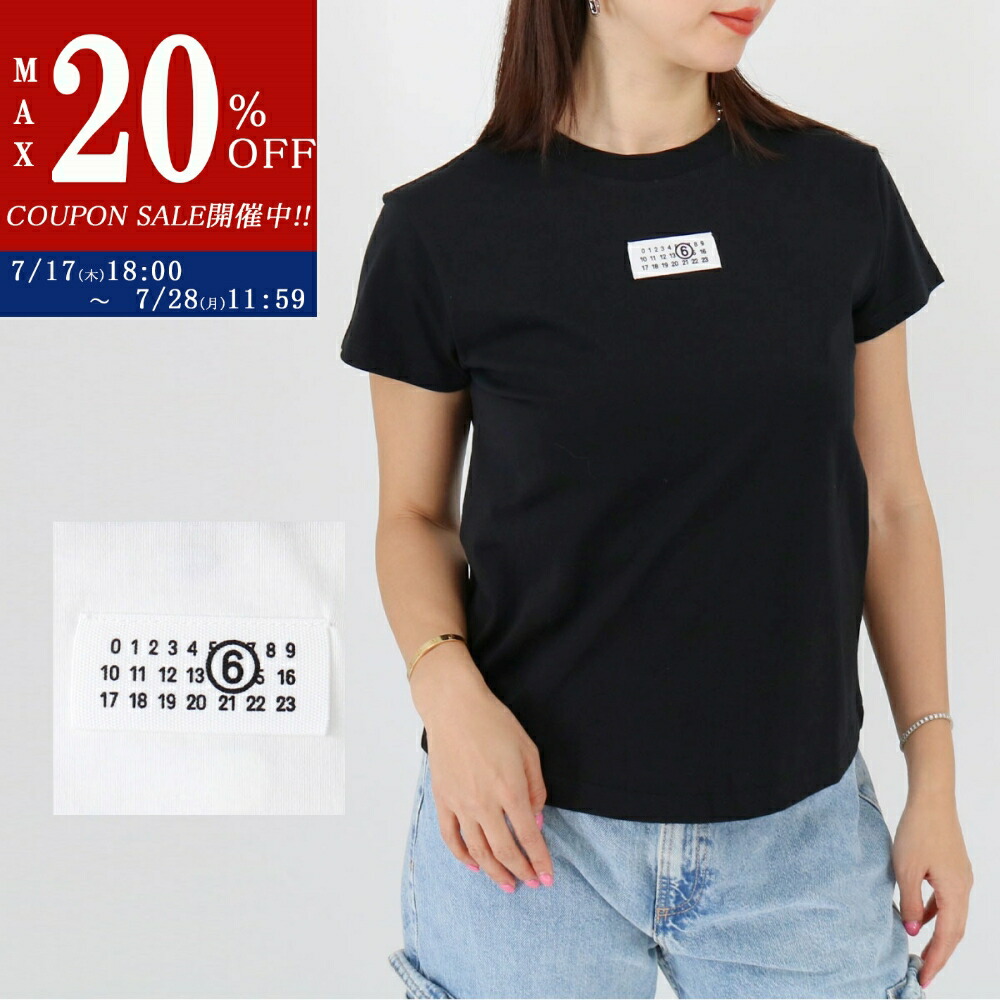 残りわずか【MM6 MAISON MARGIELA】Tシャツ女性★送料関税無料★ MM6 Tshirt (MM6 Maison Margiela/Tシャツ・カットソー