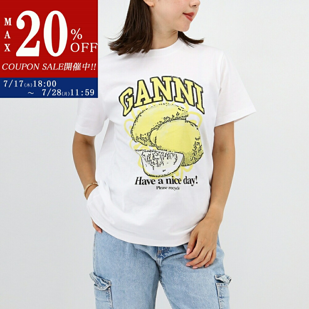 【GANNI】Bunny T-shirt 半袖 クルーネック 関税・送料込み 28287248_58848323_600.jpg