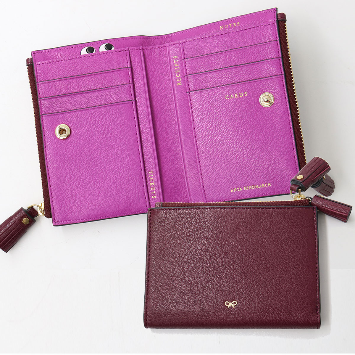 楽天市場】ANYA HINDMARCH アニヤハインドマーチ 二つ折り財布
