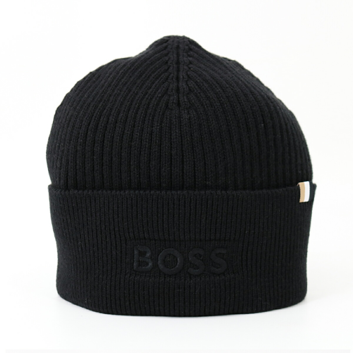 楽天市場】HUGO BOSS ヒューゴボス ニット帽 BLACK 50495306