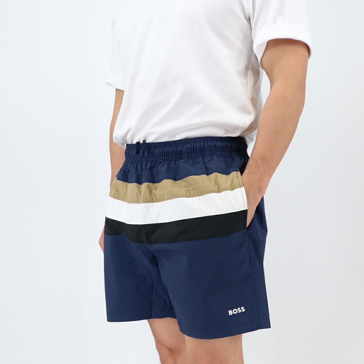【新品 未使用】ヒューゴボス メンズ ハーフパンツ S〜Mサイズ ボトムス 水着 HUGO BOSS ヒューゴボス スイムショーツ 50515191 10259586
