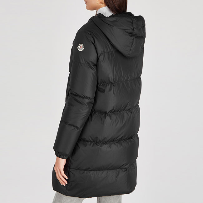 moncler burgaux hooded down coat