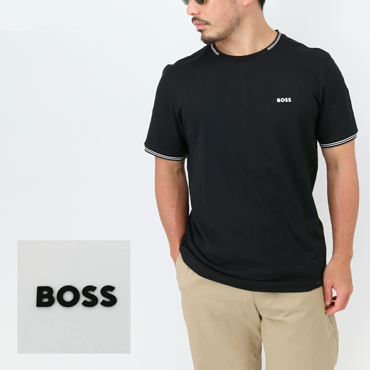 Tシャツ・カットソー BOSS Men T-shirt Black 50506923 001 楽天市場】BOSS ボス 50506923 メンズ Tシャツ 半袖 ロゴ SS TEE