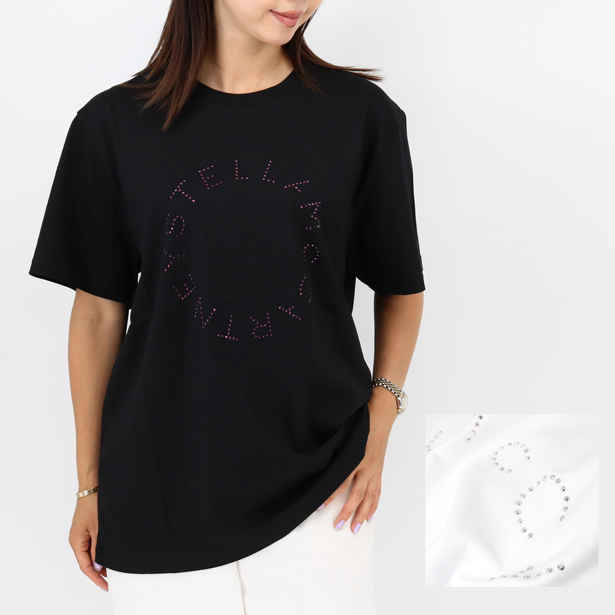 STELLA McCARTNEY ステラマッカートニー Tシャツ ブラック Stella McCartney STELLA MCCARTNEY ステラ マッカートニー T