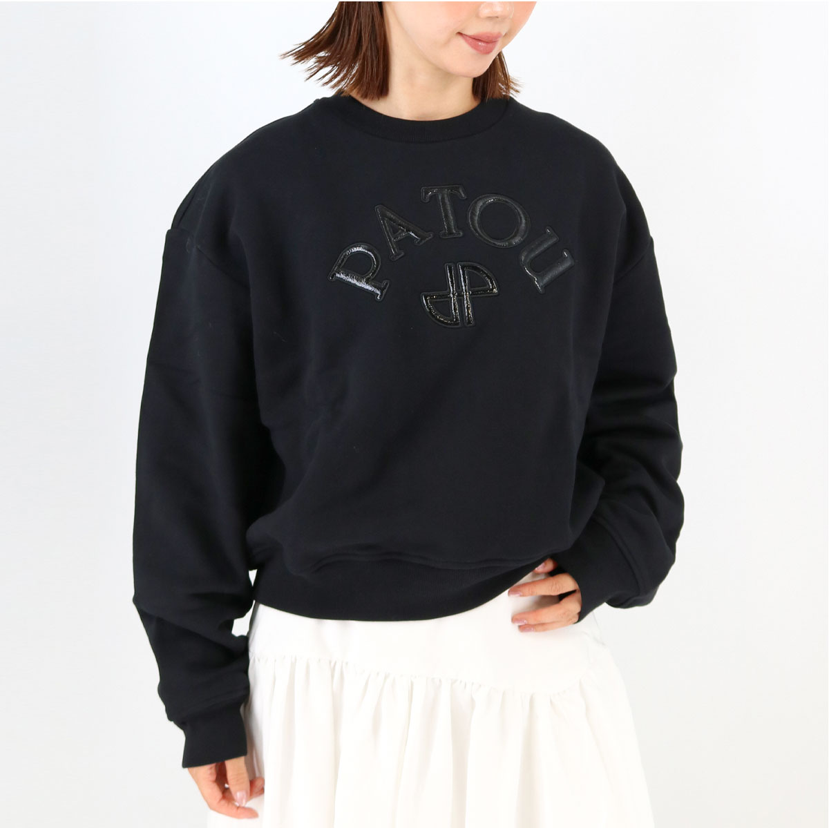 ■PATOU パトゥ ロゴスウェット JE1999995 PATOU VINYLE SWEATSHIRT 長袖 クルーネック　トレーナー 裏起毛 ブランド
