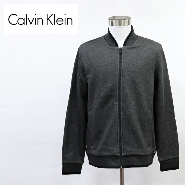 楽天市場 Calvin Klein カルバンクライン Ls Knit Bomber Jackt 40vm1 メンズ ブルゾン アウター ジャケット 春 秋 冬 グレー Share S Garden シェアズガーデン