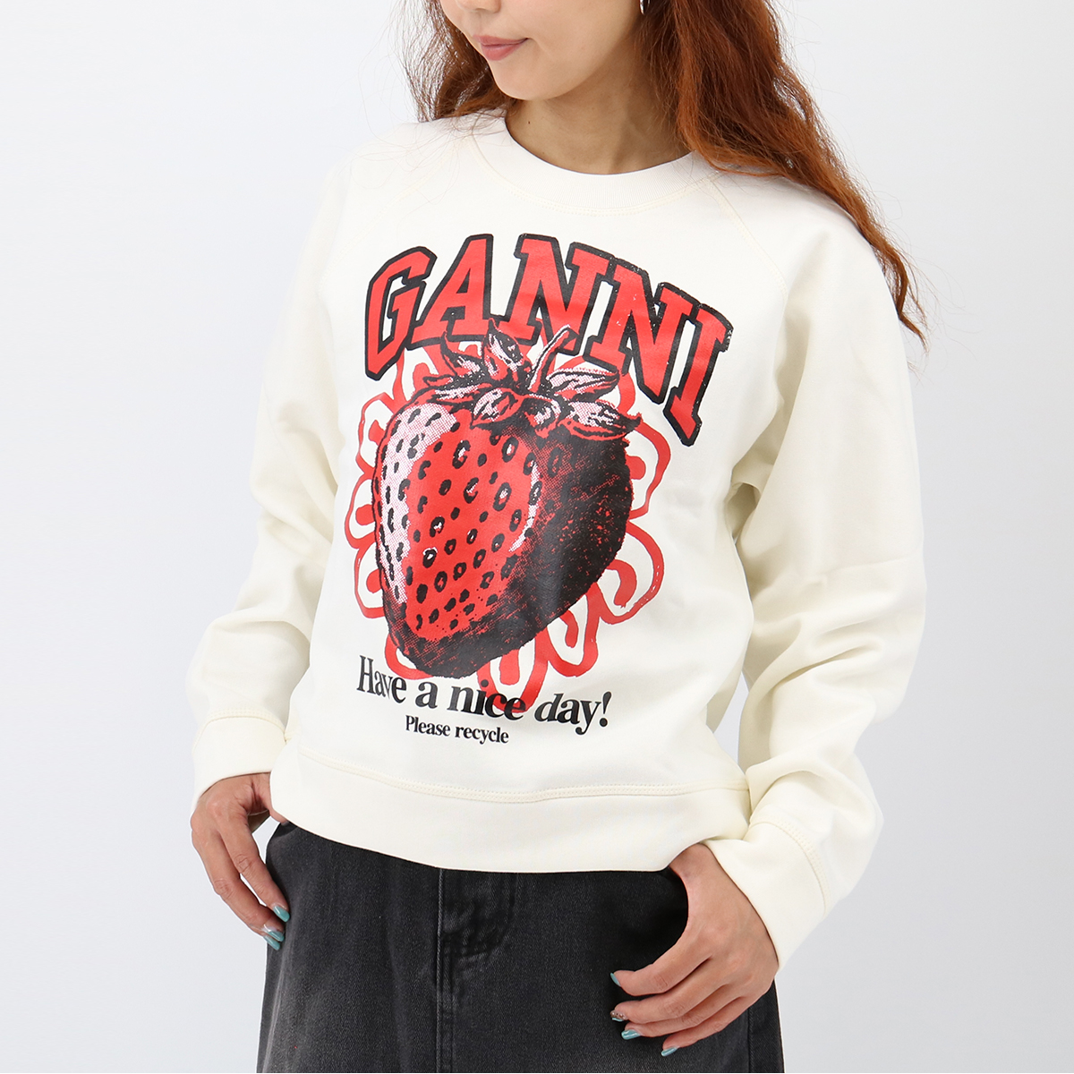 ガニー GANNI ロゴトレーナー スウェット レッド 楽天市場】GANNI ガニー パーカー T3024 3529 レディース プル