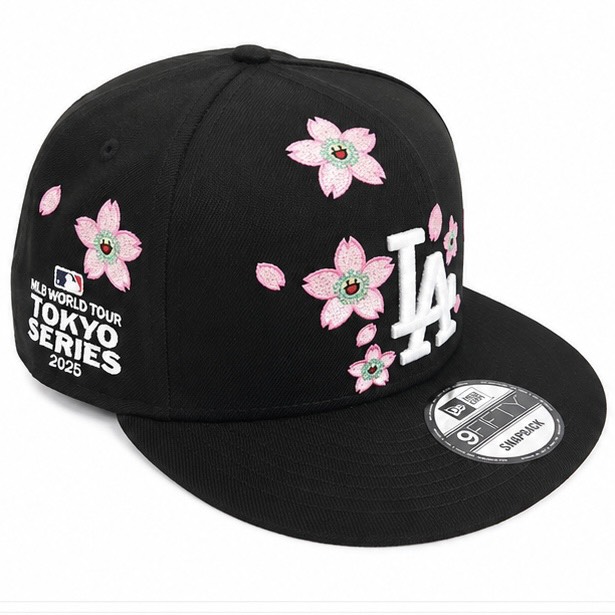 【中古】【新古品】NEW ERA Takashi Murakami MLB WORLD TOUR TOKYO SERIES 9Fifty Dodgers Snapback Hat Black Size Free ニューエラ 村上隆 MLBワールドツアー東京シリーズ 9フィフティドジャース スナップバック キャップ ブラック フリーサイズ 野球 帽子 メジャーリーグ｜laughtale
