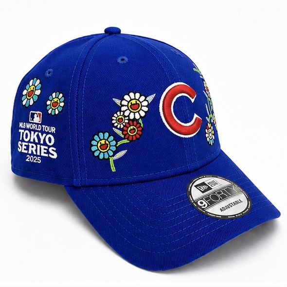 【中古】【新古品】NEW ERA Takashi Murakami MLB WORLD TOUR TOKYO SERIES 9Forty Cubs Snapback Hat Blue Size Free ニューエラ 村上隆 MLBワールドツアー東京シリーズ 9フォーティ カブス スナップバック キャップ ブルー フリーサイズ 野球 帽子 メジャーリーグ 記念品｜laughtale