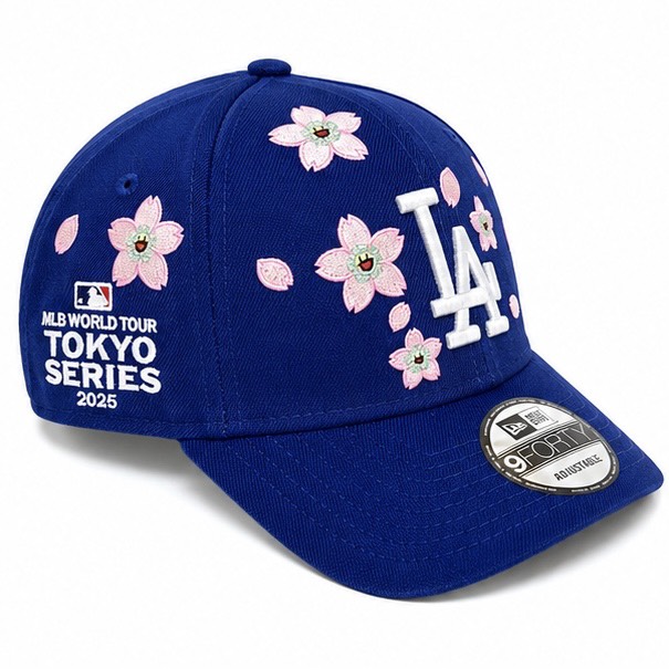 【中古】【新古品】NEW ERA Takashi Murakami MLB WORLD TOUR TOKYO SERIES 9Forty Dodgers Snapback Hat Blue Size Free ニューエラ 村上隆 MLBワールドツアー東京シリーズ 9フォーティ ドジャース スナップバック キャップ ブルー フリーサイズ 野球 帽子 メジャーリーグ｜laughtale