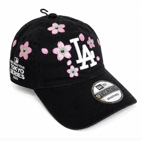 【中古】【新古品】NEW ERA Takashi Murakami MLB WORLD TOUR TOKYO SERIES 9Twenty Dodgers Strapback Hat Black Size Free ニューエラ 村上隆 MLBワールドツアー東京シリーズ 9トゥエンティ ドジャース ストラップバック アジャスタブル キャップ ブラック フリーサイズ｜laughtale
