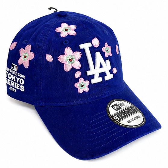 【中古】【新古品】NEW ERA Takashi Murakami MLB WORLD TOUR TOKYO SERIES 9Twenty Dodgers Strapback Hat Blue Size Free ニューエラ 村上隆 MLBワールドツアー東京シリーズ 9トゥエンティ ドジャース ストラップバック アジャスタブル キャップ ブルー フリーサイズ 帽子｜laughtale