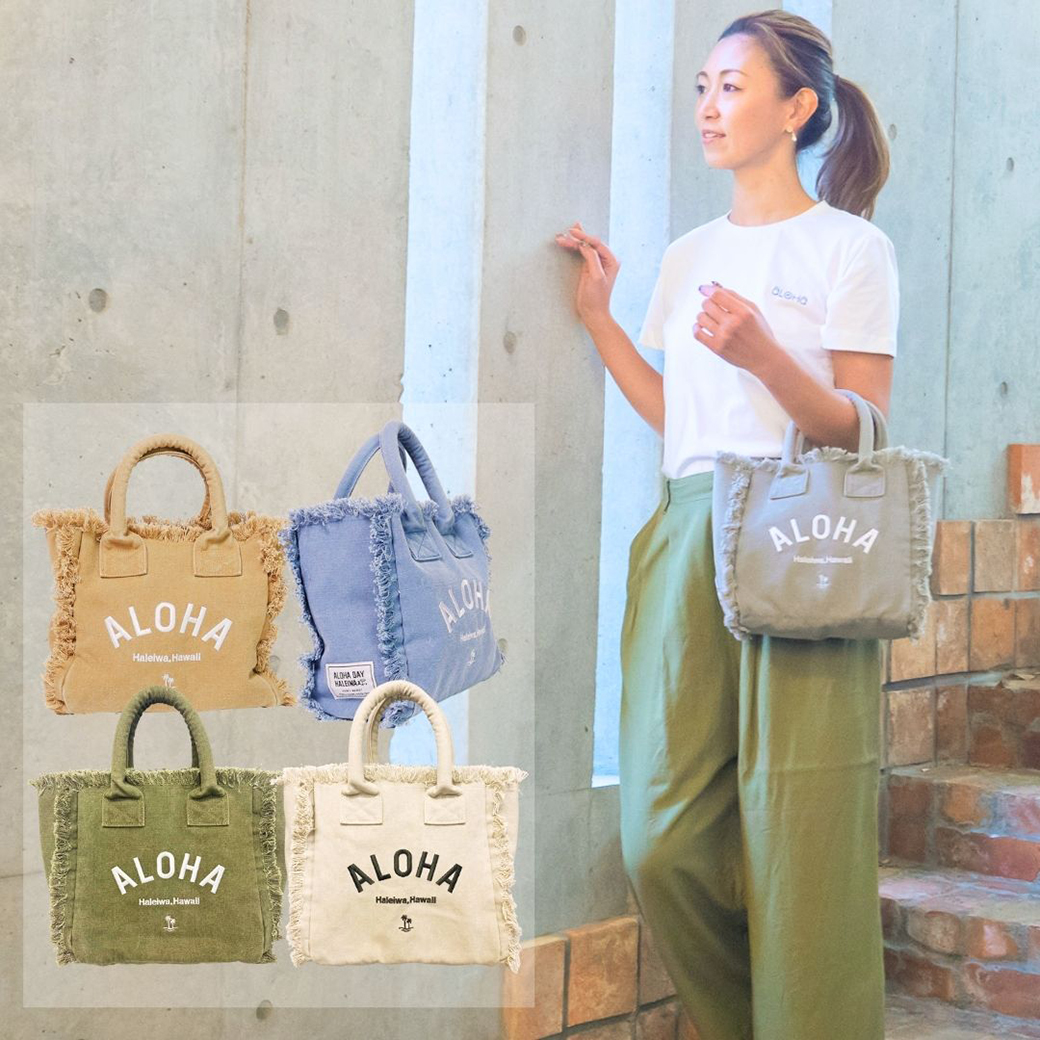 楽天市場】ALOHAPPY Tote Bag 内ポーチ付きアロハッピートート