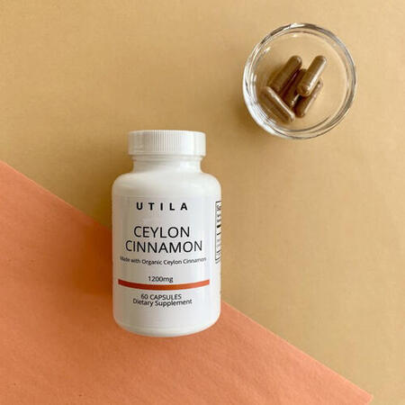 楽天市場 Utila オーガニック シナモン パウダー 1カプセルに600mg 60カプセル入り Ceylon Cinnamon Laurette