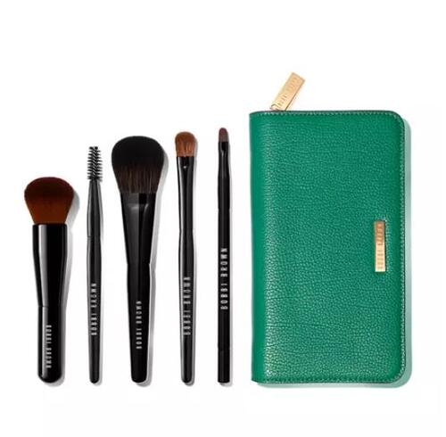 送料無料 即納返品ok Brown ボビー ブラウン Us定価円 外箱ダメージsale Essential Kit 限定 ブラシ ブラシポーチセット The Brown Kit Essential Bobbi メイクブラシ5本セット Laurette Brush トラベルサイズ