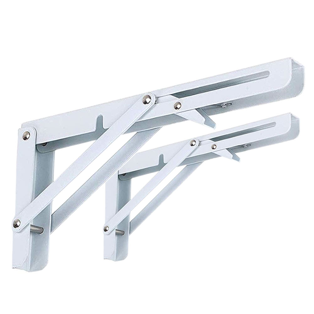 楽天市場 棚受け金具 L字型 2本セット 30cmタイプ ホワイト 棚支え ブラケット 折りたたみ アイアン 金具 耐荷重50kg 男前 ブルックリン風 カフェ風 2 Orikata 30 Wh Lavett