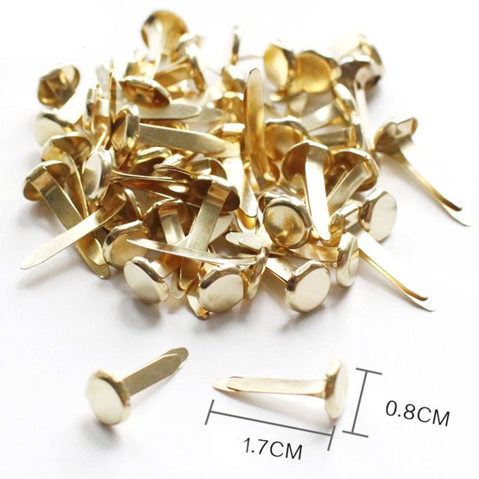 市場 割りピン 17mm 割鋲 DIY 留め具 画鋲 8mm 200本セット アクセサリー x 金銀