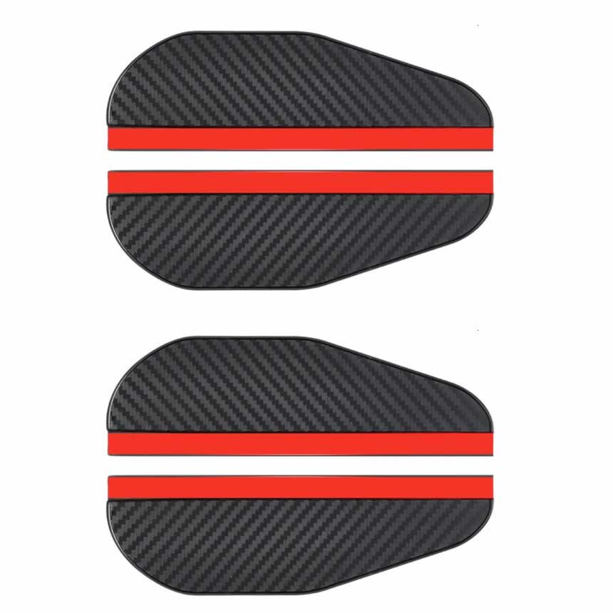 楽天市場 4個セット雨避けドアミラー バイザー 雨除け サイドミラー 汎用 水滴防止 雨 雪 車用 外装 パーツ ドレスアップ モール カーボン柄4 Mirabais Lavett