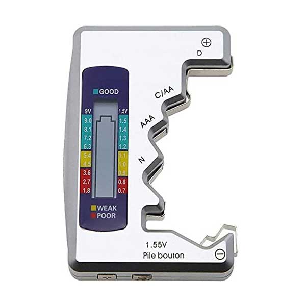 デジタルディスプレイ付き 電池チェッカー バッテリーチェッカー 電池残量 電池残量計 電池残量チェック 残量計 バッテリー残量