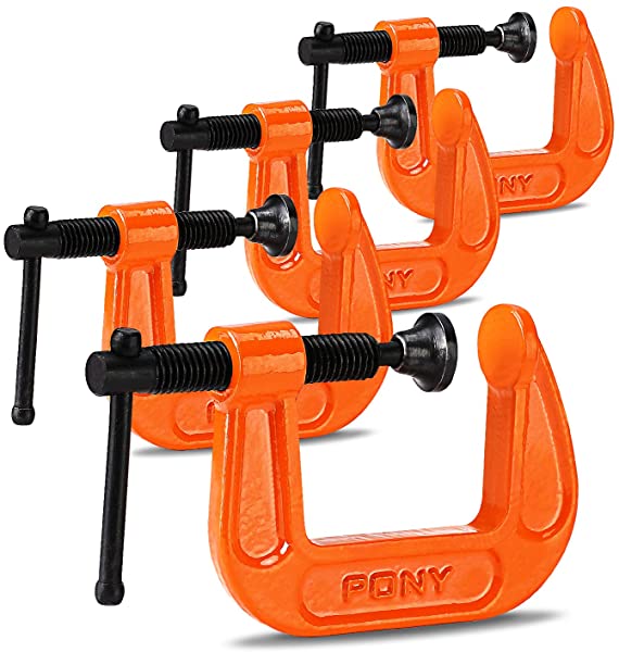 クランプ　強力型　2点セット 楽天市場】PONY クランプ 4個セット C型 クランプ 強力型 最大締付力